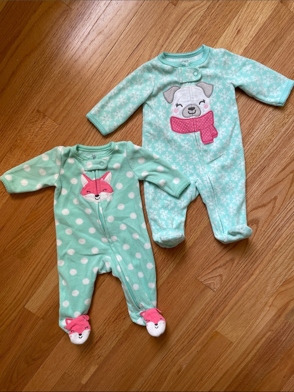Newborn Fleece Sleepers Bundle